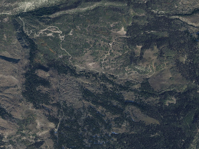 Aerial image of Anthony Flat Trailhead