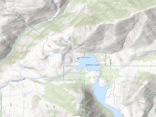 USGS topographic map of Antilon Lake