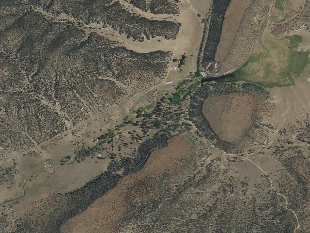 Aerial image of Apache Creek Campground
