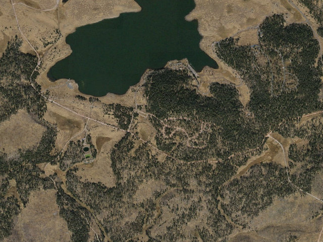 Aerial image of Apache Trout Campground