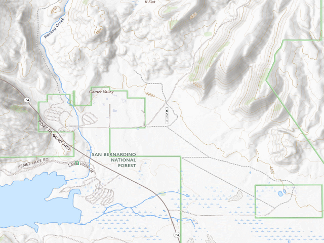USGS topographic map of Apple Canyon Yellow Post Sites
