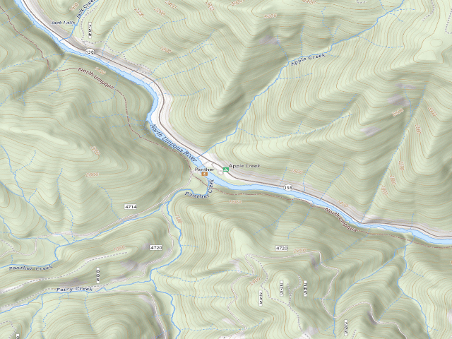 USGS topographic map of Apple Creek