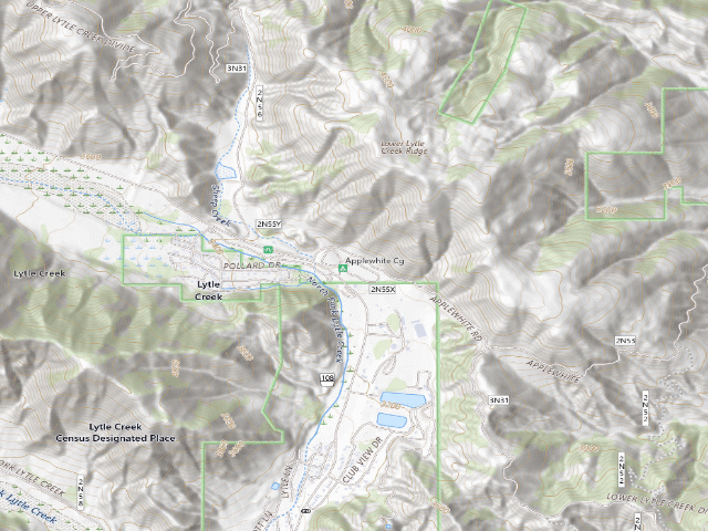 USGS topographic map of Applewhite Campground