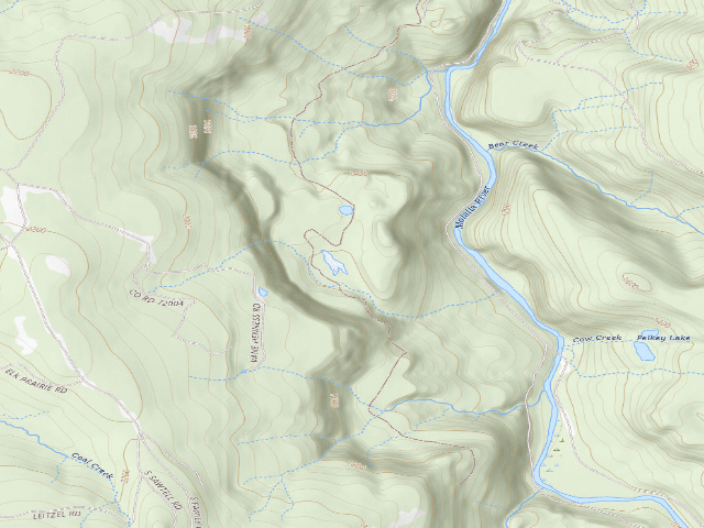 USGS topographic map of Aquila Vista Recreation Site