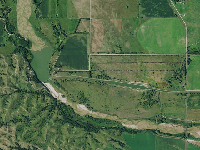 Aerial image of Arcadia Diversion Dam WMA