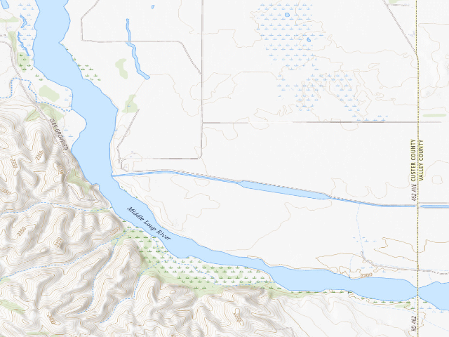 USGS topographic map of Arcadia Diversion Dam WMA