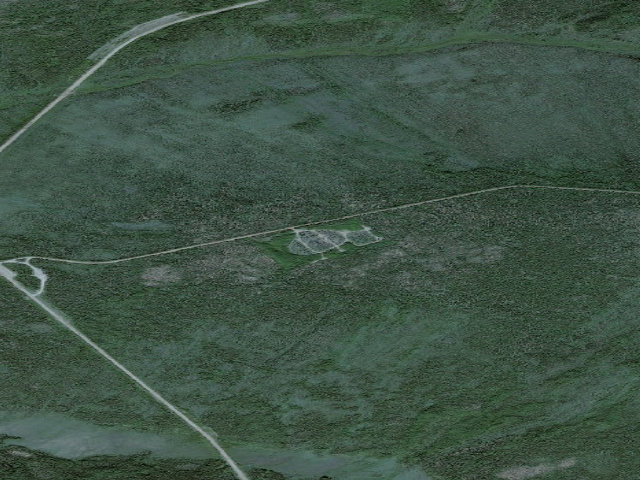 Aerial image of Arctic Circle Campground (Dalton Highway MP 115)