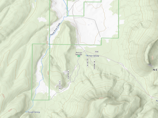 USGS topographic map of Armijo Springs Campground