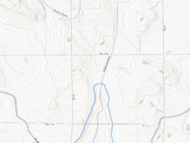 USGS topographic map of Arnold Trupp WMA
