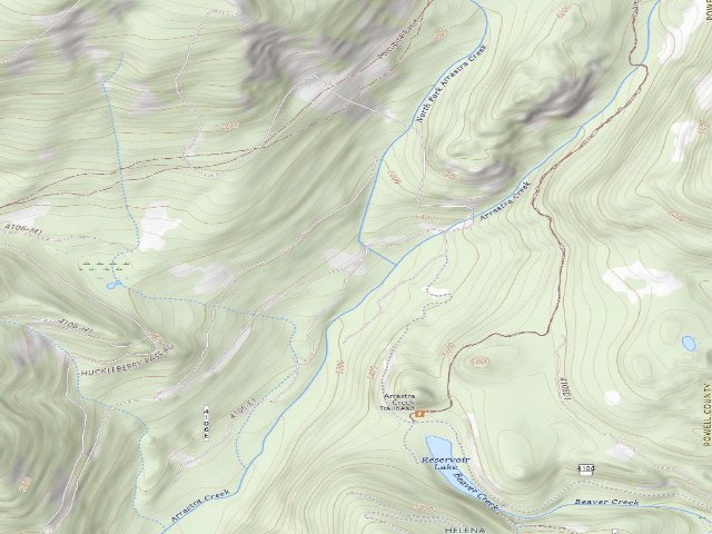 USGS topographic map of Arrastra-009