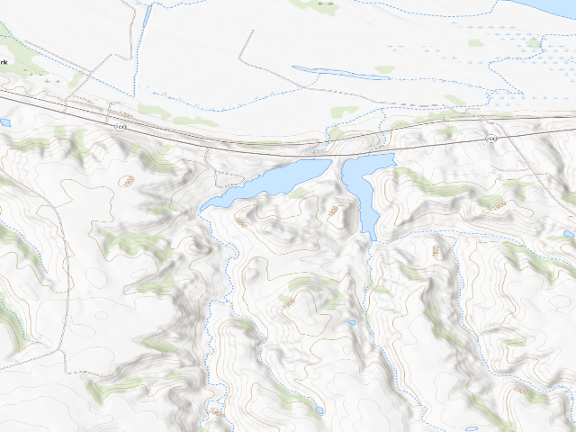 USGS topographic map of Arroda Lake WMA (Oliver County)