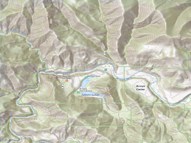 USGS topographic map of Arroyo Seco