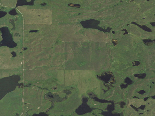 Aerial image of Art Brazda WMA (Burleigh County)