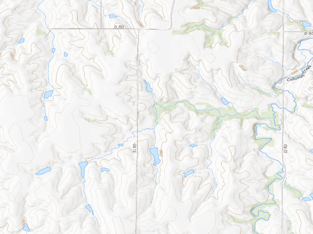 USGS topographic map of Ash Grove WMA