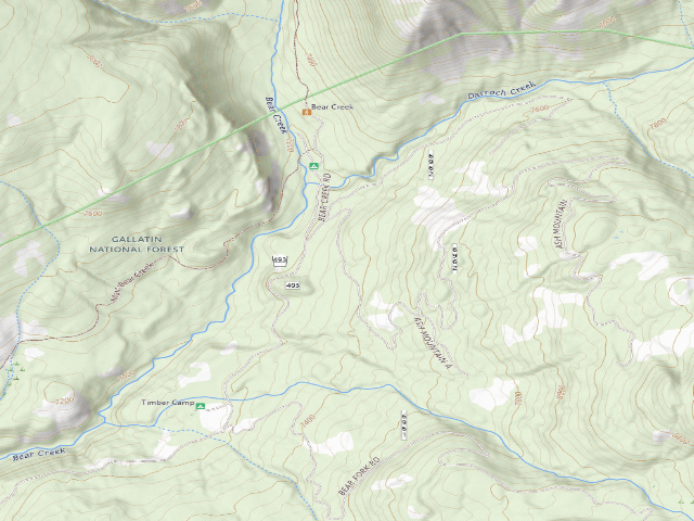USGS topographic map of Ash Mtn Road-002