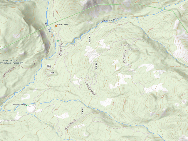USGS topographic map of Ash Mtn Road-008