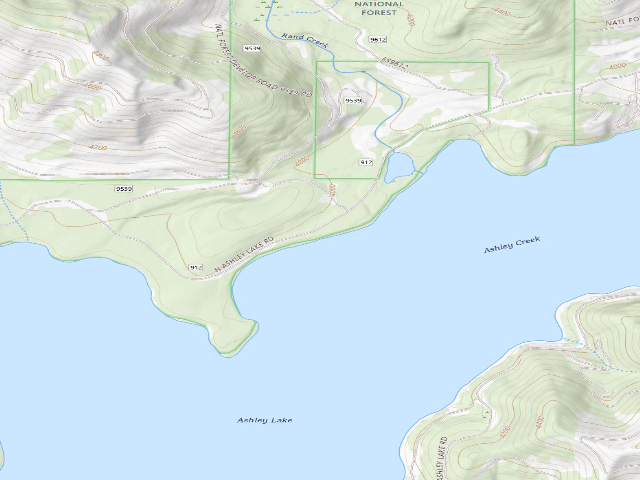 USGS topographic map of Ashley-2