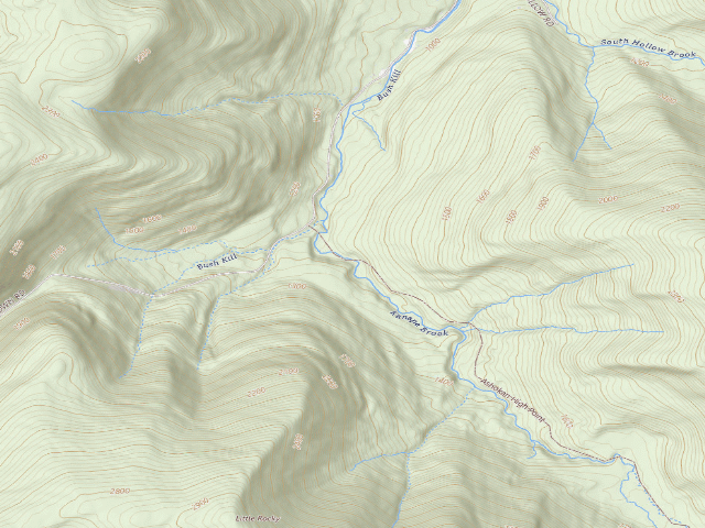 USGS topographic map of Ashokan High Point Trail Primitive Campsite #1 (Sundown Wild Forest)
