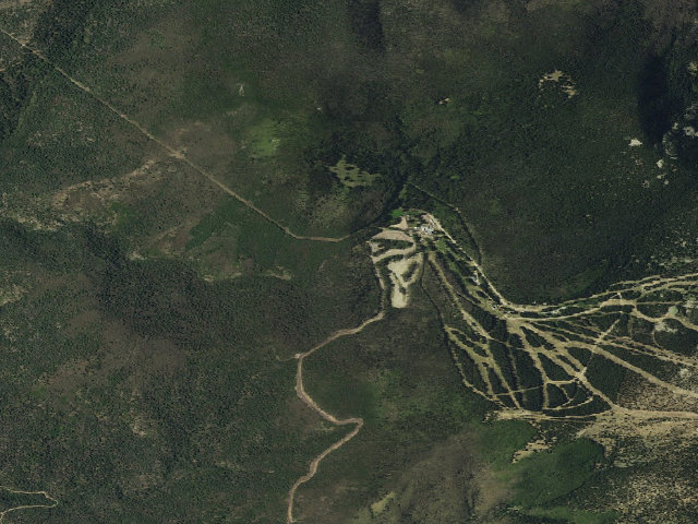 Aerial image of Aspen Basin Campground