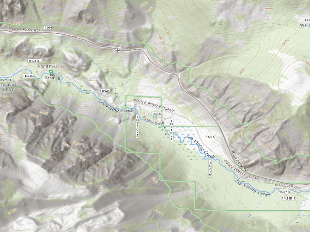 USGS topographic map of Aspen Campground