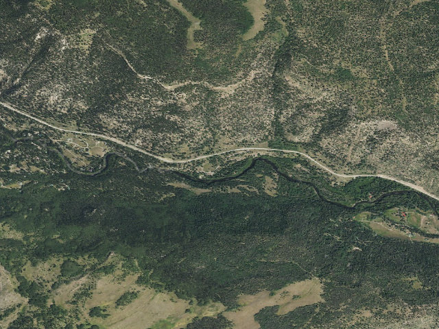 Aerial image of Aspen Glade Campground