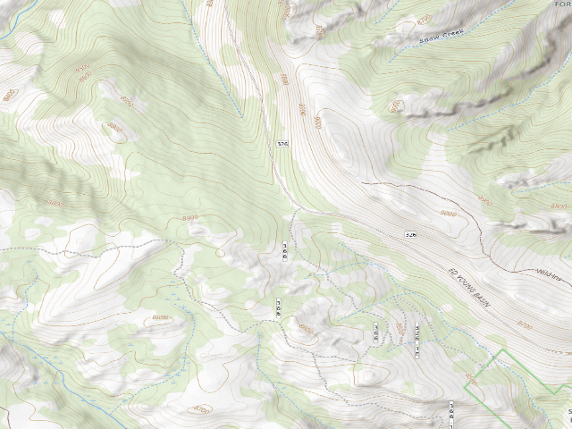 USGS topographic map of Aspen Glade