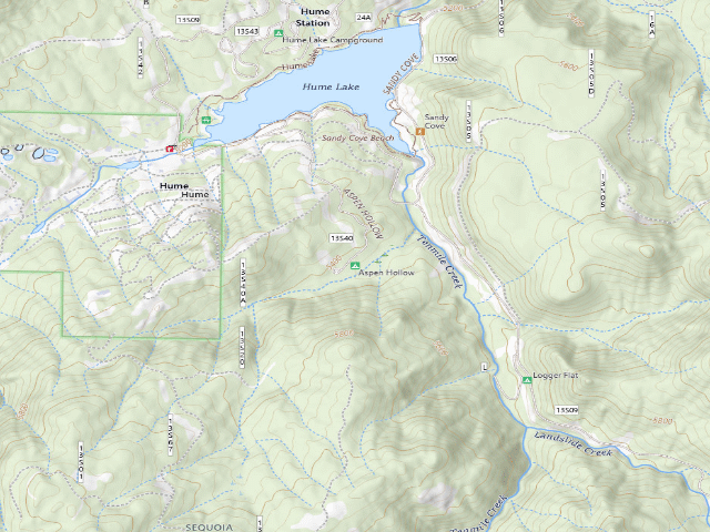 USGS topographic map of Aspen Hollow