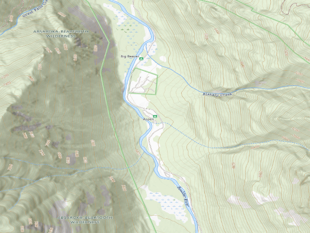 USGS topographic map of Aspen