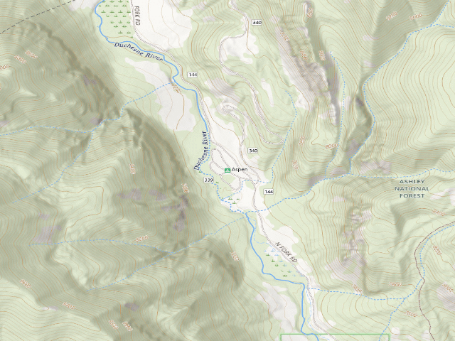 USGS topographic map of Aspen
