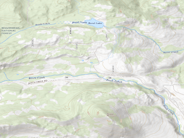 USGS topographic map of Aspens Down