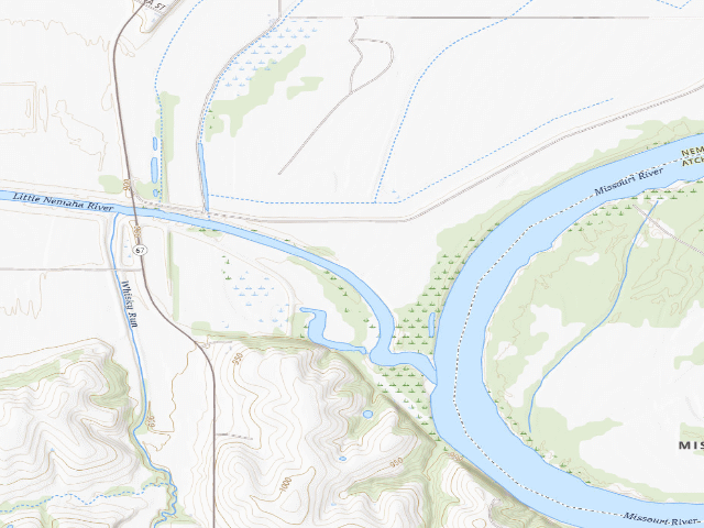 USGS topographic map of Aspinwall Bend WMA