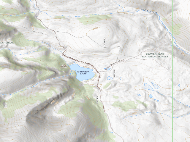 USGS topographic map of At Lake