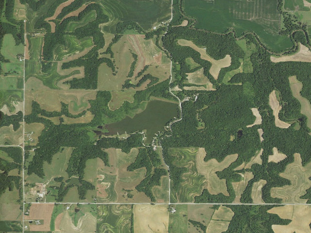 Aerial image of Atchison State Fishing Lake
