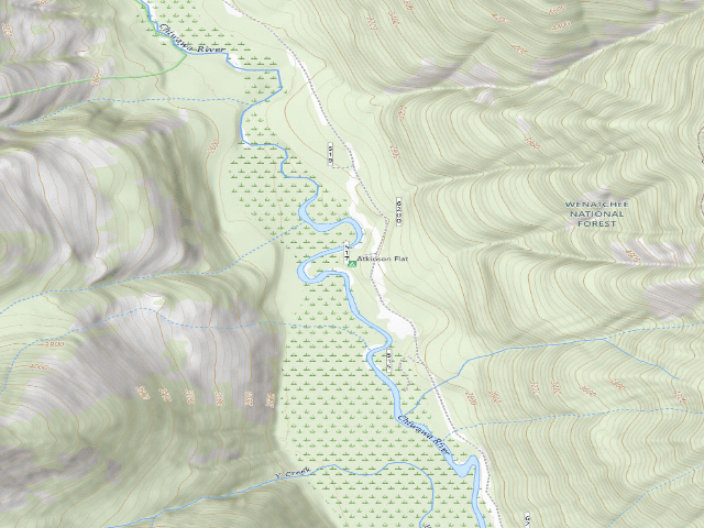 USGS topographic map of Atkinson Flat