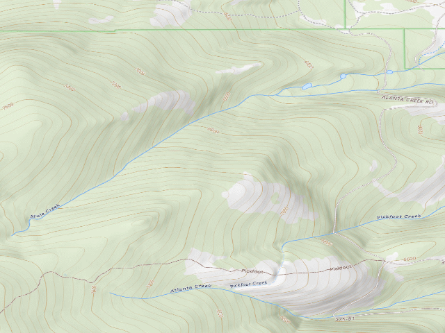 USGS topographic map of Atlanta Rd 575 001