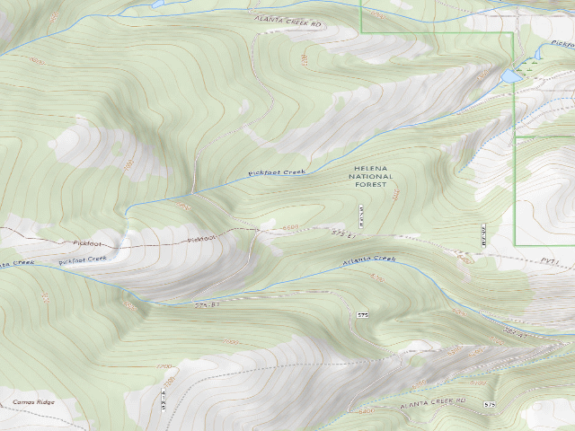 USGS topographic map of Atlanta Rd 575 002A