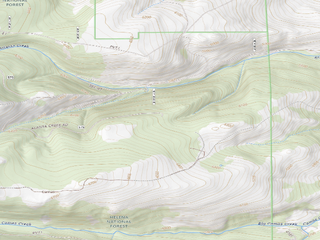 USGS topographic map of Atlanta Rd 575 004
