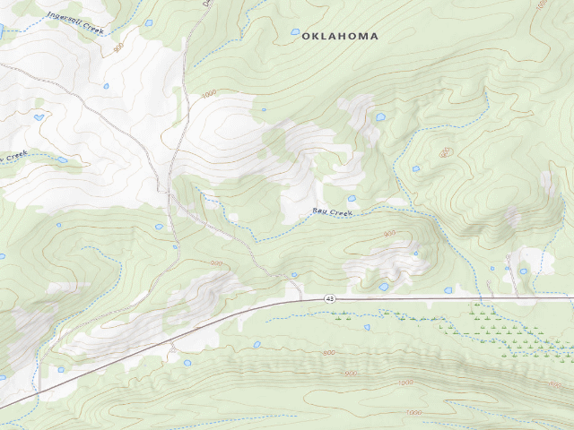 USGS topographic map of Atoka PHA Campground (Atoka PHA)