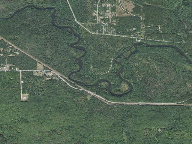 Aerial image of Au Sable Loop Campground