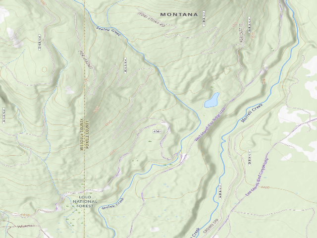 USGS topographic map of Auggie Cut-Off 01