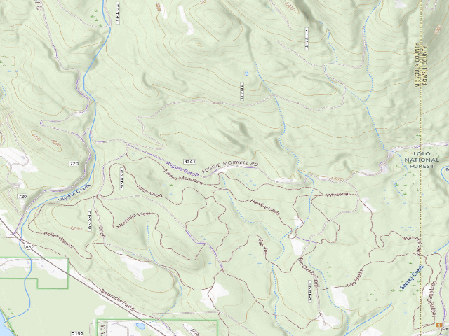 USGS topographic map of Auggie Cut-Off 04