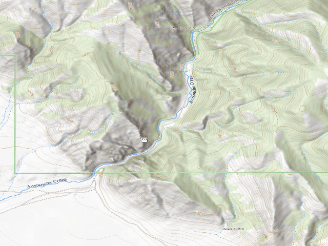 USGS topographic map of Avalanche02