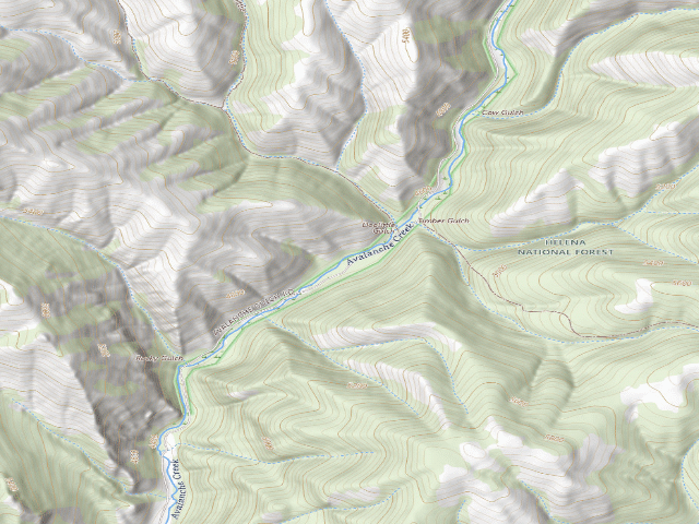 USGS topographic map of Avalanche08