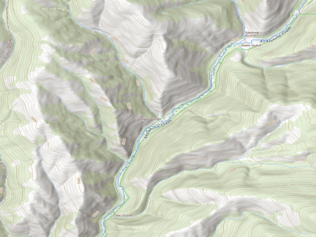 USGS topographic map of Avalanche13