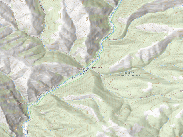 USGS topographic map of Avalanche15