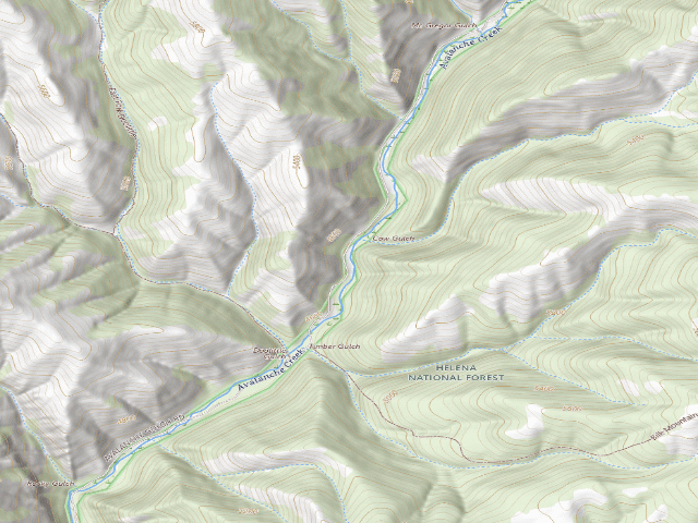 USGS topographic map of Avalanche16A