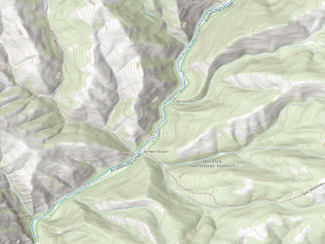 USGS topographic map of Avalanche16B