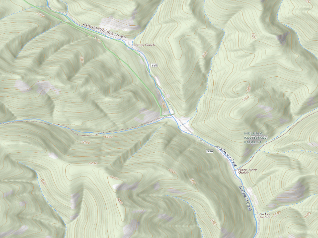 USGS topographic map of Avalanche22