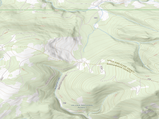 USGS topographic map of Avalanche25