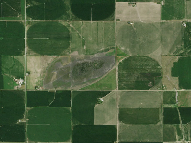 Aerial image of Ayr Lake WMA